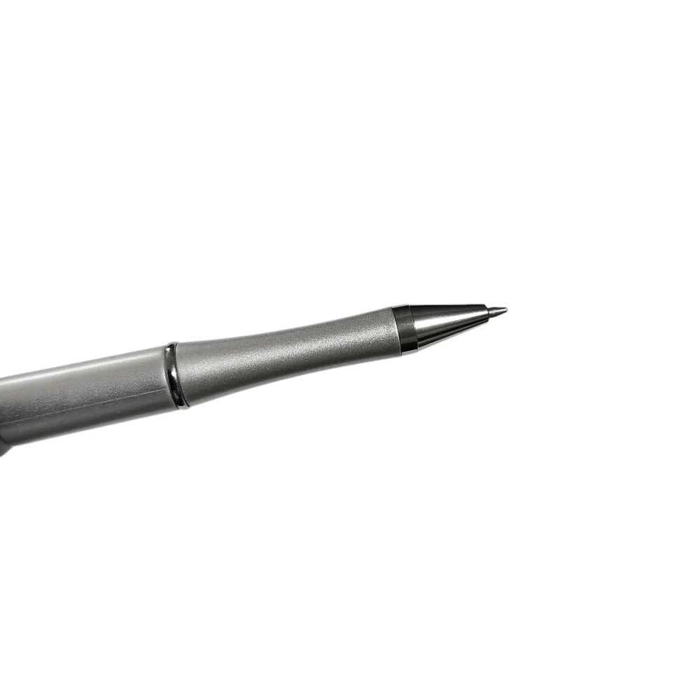 Dog Puppy Beaded Ballpoint Twist Pen Metallic Silver White Topper